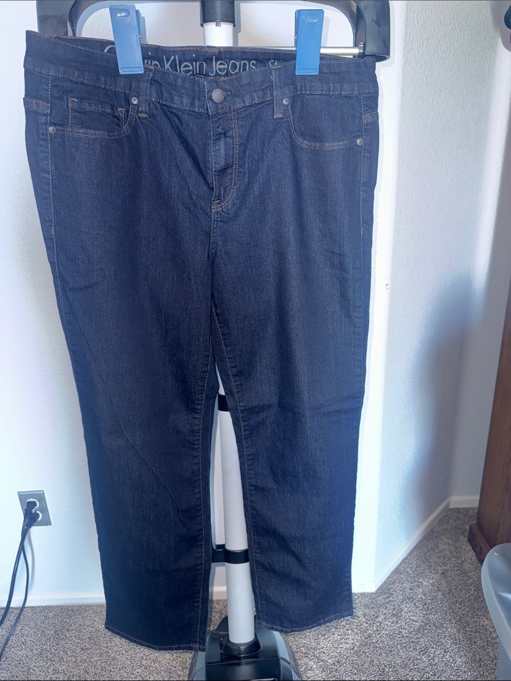 Calvin Klein Women’s Dark Blue Straight Leg Jeans